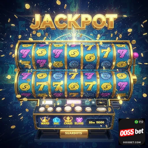 Imagem de jogos de caça-níqueis no 0055bet, plataforma de apostas online com variedade de slots.