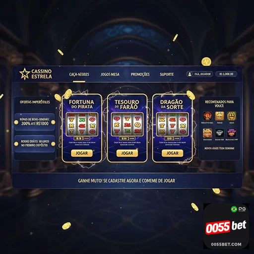 Jogador aproveitando programa VIP de casino na 0055bet